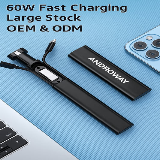 CC000004 - High Quality 6-in-1 Portable Travel Charging Kit | Fast Charging Multifunction Adapters (Black)