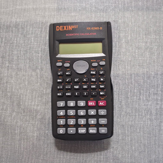 CAL000001 - Scientific Calculator - Black (KK-82MS-B) - Use LR44 Battery