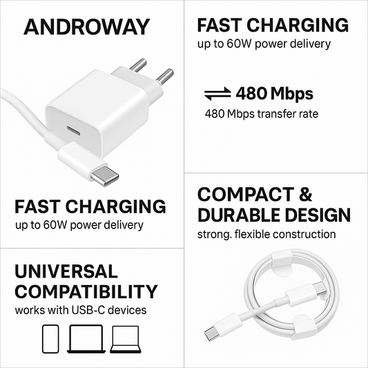CC000005 - Type C male to Type C male 2.0 cable 2m white