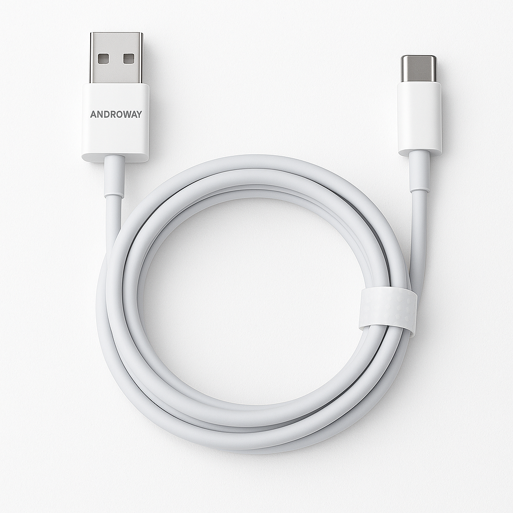 CC000006 - USB A male to Type C male 2.0 cable 2m white