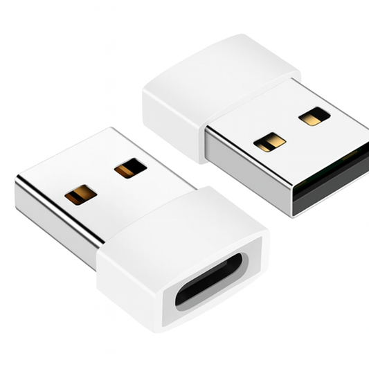 CT000001 - USB 2.0 Type A male to Type C female adapter white
