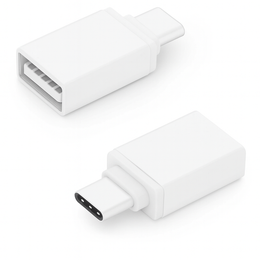 CT000002 - USB 2.0 Type C Male to Type A Female adapter white