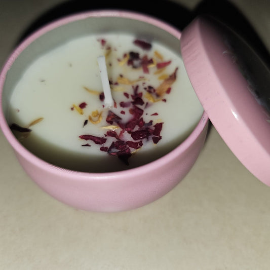 HD000005 - Soy Wax | Scented Candle in Colorful Metal Jar | Vanilla Cream