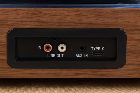 RET000003 - Retro Vinyl Turntable TR108 (Top Transparent Cover)